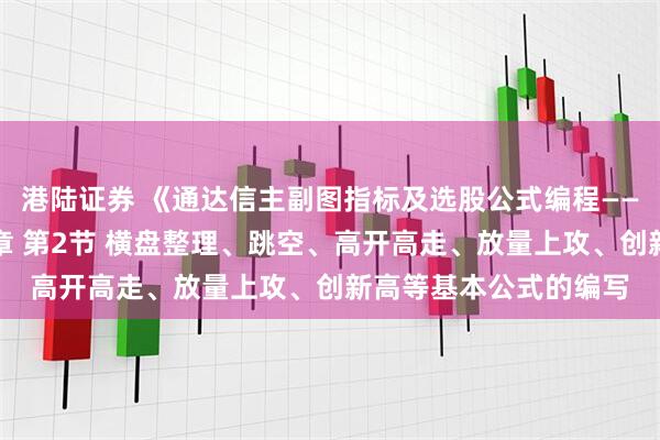 港陆证券 《通达信主副图指标及选股公式编程——从入门到精通》第二章 第2节 横盘整理、跳空、高开高走、放量上攻、创新高等基本公式的编写